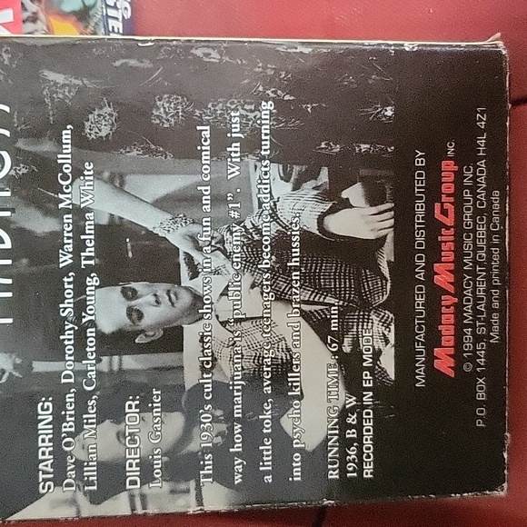 REEFER MADNESS 1936/1994 VHS CULT CLASSIC FILM - Picture 4 of 8